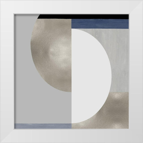 Synthesis III White Modern Wood Framed Art Print by Thompson, Justin