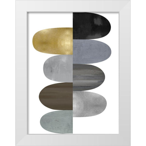 Engaged II White Modern Wood Framed Art Print by Thompson, Justin