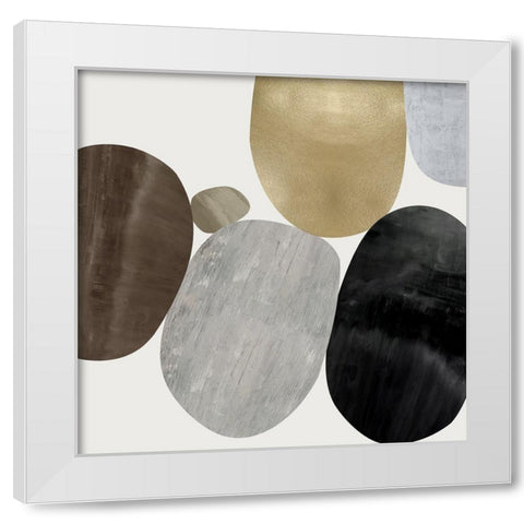 Mingle I White Modern Wood Framed Art Print by Thompson, Justin