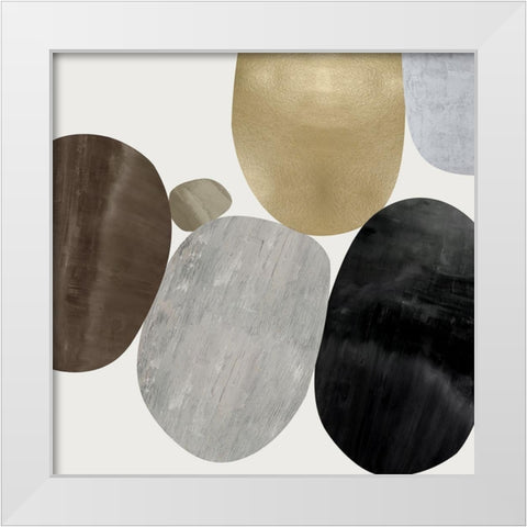 Mingle I White Modern Wood Framed Art Print by Thompson, Justin