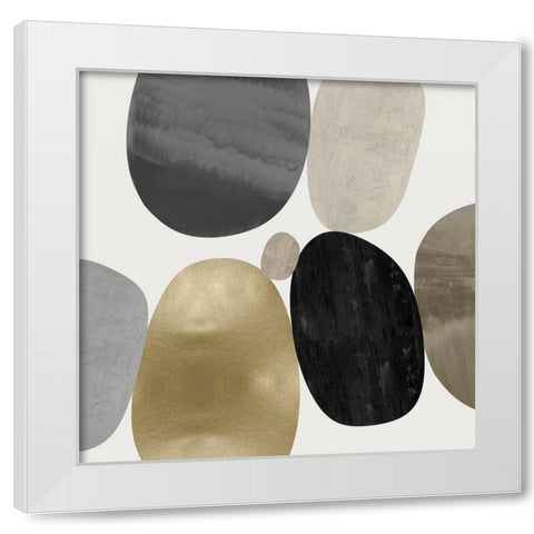 Mingle II White Modern Wood Framed Art Print by Thompson, Justin