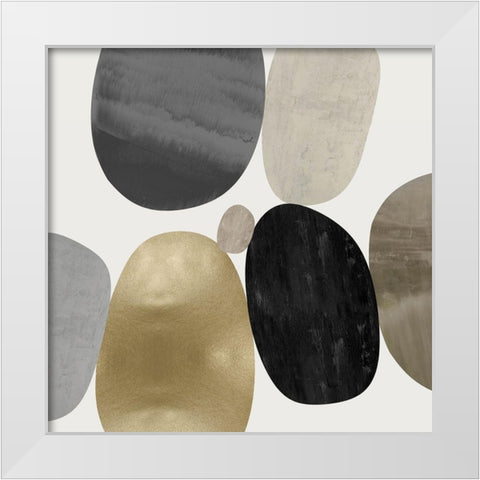 Mingle II White Modern Wood Framed Art Print by Thompson, Justin