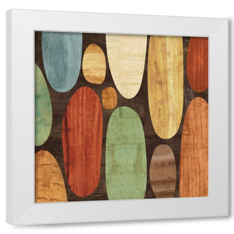 Hangin I White Modern Wood Framed Art Print by Thompson, Justin