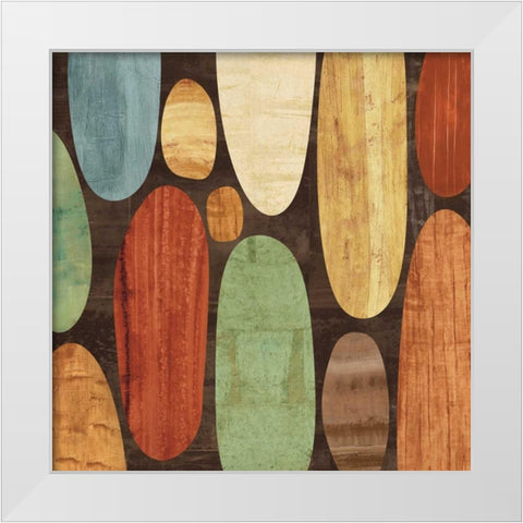 Hangin I White Modern Wood Framed Art Print by Thompson, Justin
