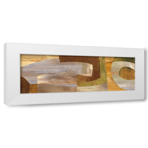 Connectivity White Modern Wood Framed Art Print by Baker, Kevin