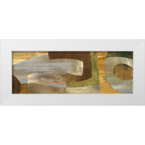 Connectivity White Modern Wood Framed Art Print by Baker, Kevin