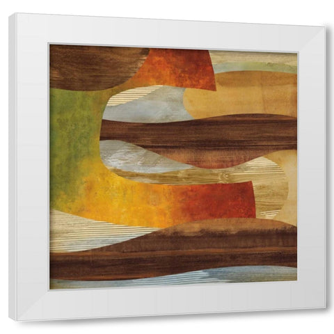 Systematic II White Modern Wood Framed Art Print by Baker, Kevin