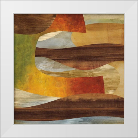 Systematic II White Modern Wood Framed Art Print by Baker, Kevin