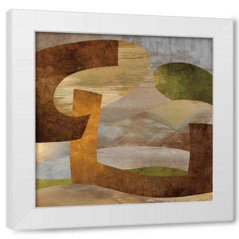 Conjunction II White Modern Wood Framed Art Print by Baker, Kevin