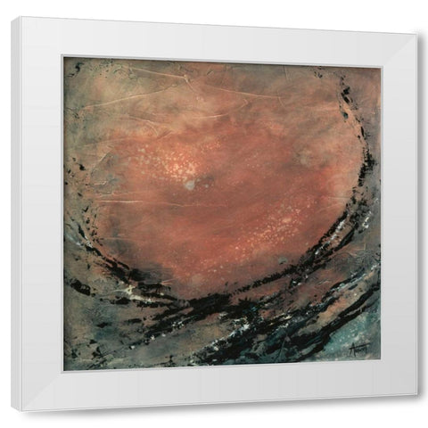 Desert Moon White Modern Wood Framed Art Print by Abbott, Kimberly