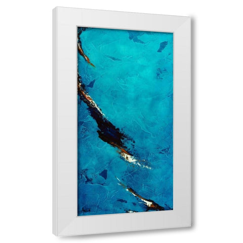 Landslide White Modern Wood Framed Art Print by Abbott, Kimberly