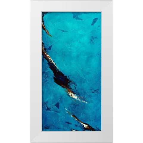 Landslide White Modern Wood Framed Art Print by Abbott, Kimberly