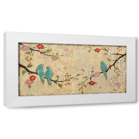 Trio White Modern Wood Framed Art Print by Frances, Katy