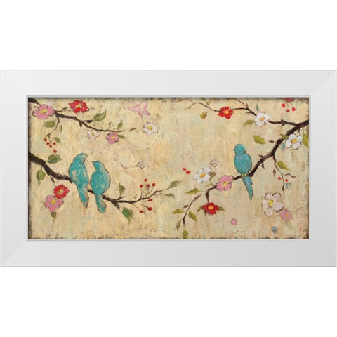 Trio White Modern Wood Framed Art Print by Frances, Katy