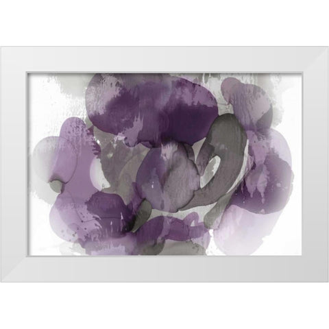 Amethyst Flow I White Modern Wood Framed Art Print by Jett, Kristina
