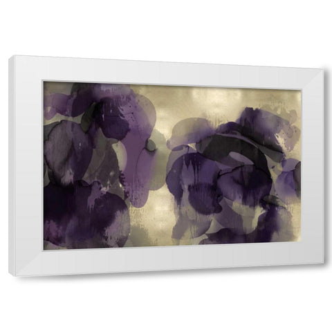 Cascade Amethyst White Modern Wood Framed Art Print by Jett, Kristina
