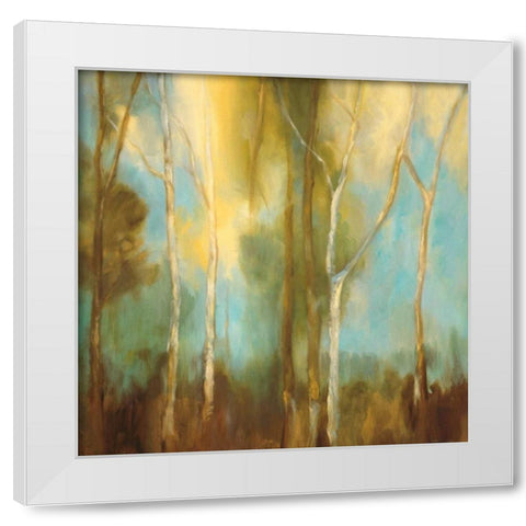 Bare Trees I White Modern Wood Framed Art Print by Mitchell, Kristi
