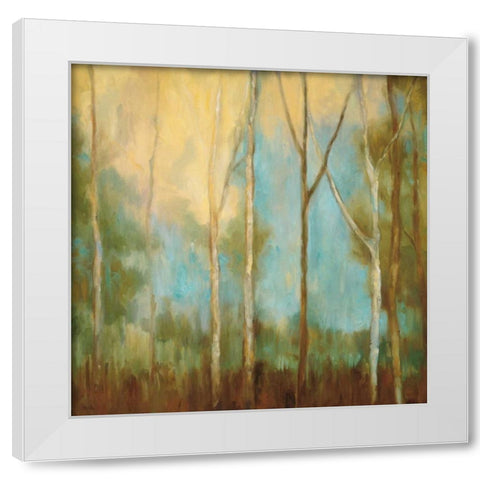 Bare Trees II White Modern Wood Framed Art Print by Mitchell, Kristi