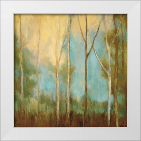 Bare Trees II White Modern Wood Framed Art Print by Mitchell, Kristi