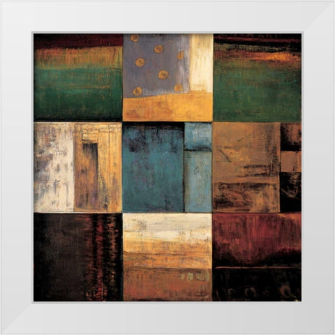 Diversified I White Modern Wood Framed Art Print by Morrison, Kurt