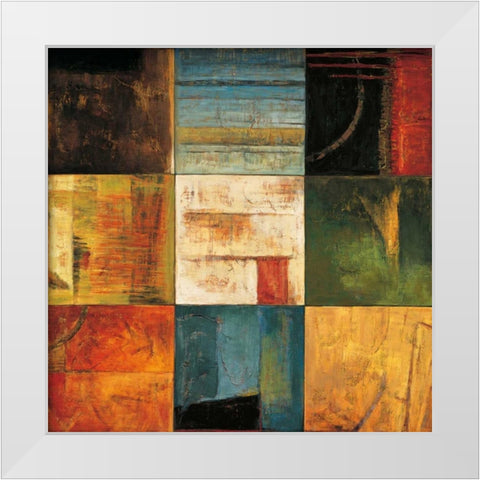Diversified II White Modern Wood Framed Art Print by Morrison, Kurt