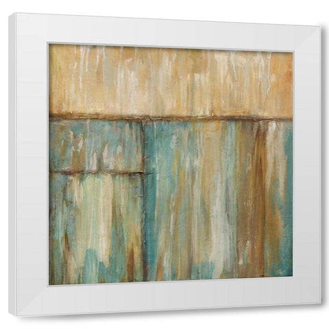 Blue Hue White Modern Wood Framed Art Print by Morrison, Kurt