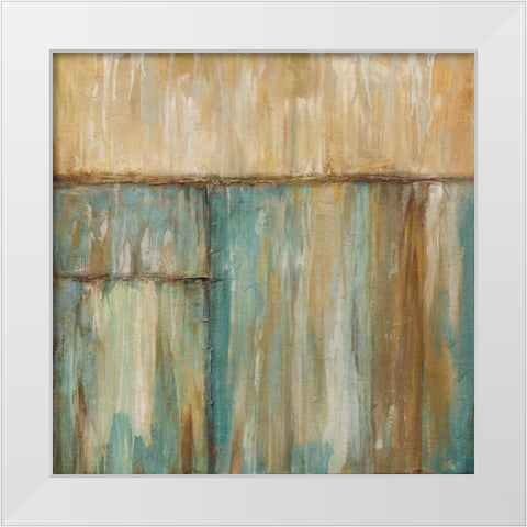 Blue Hue White Modern Wood Framed Art Print by Morrison, Kurt
