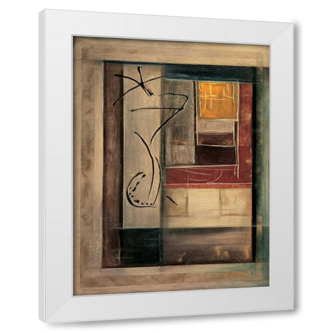 Morgan I White Modern Wood Framed Art Print by Roberts, Kati