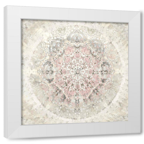 Tapestry with Pink White Modern Wood Framed Art Print by Kearns, Molly