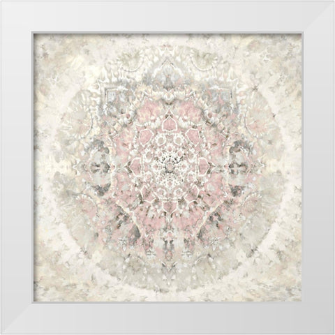 Tapestry with Pink White Modern Wood Framed Art Print by Kearns, Molly