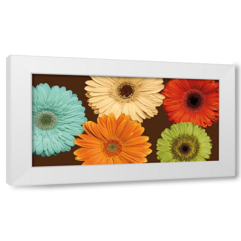 Daisys Friends White Modern Wood Framed Art Print by Blake, Lindsay