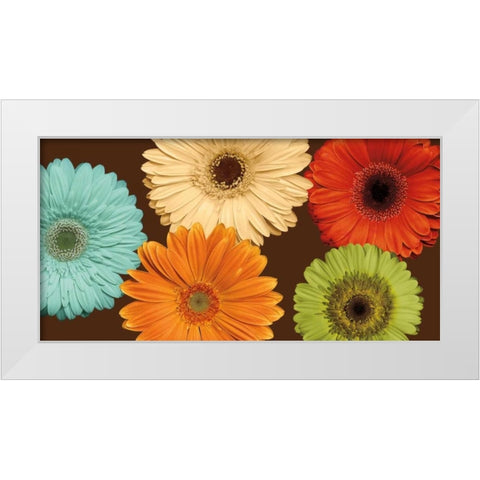 Daisys Friends White Modern Wood Framed Art Print by Blake, Lindsay