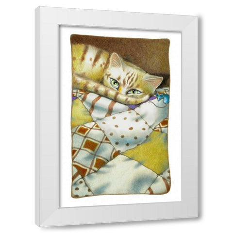 Daydreams (with Mouse) White Modern Wood Framed Art Print by Seeley, Laura