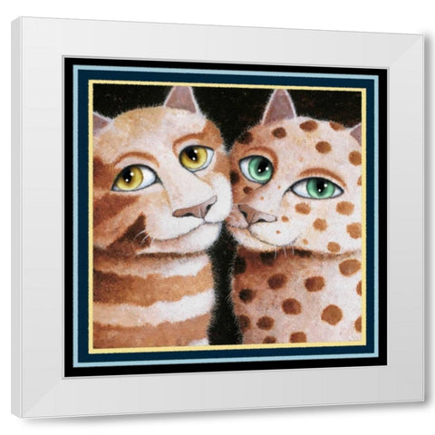 First Date (Detail) White Modern Wood Framed Art Print by Seeley, Laura