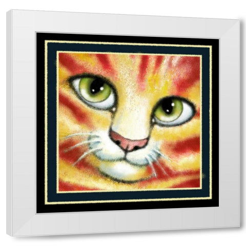 Orange Delights (Detail) White Modern Wood Framed Art Print by Seeley, Laura