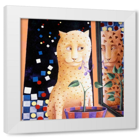 Reflect White Modern Wood Framed Art Print by Seeley, Laura