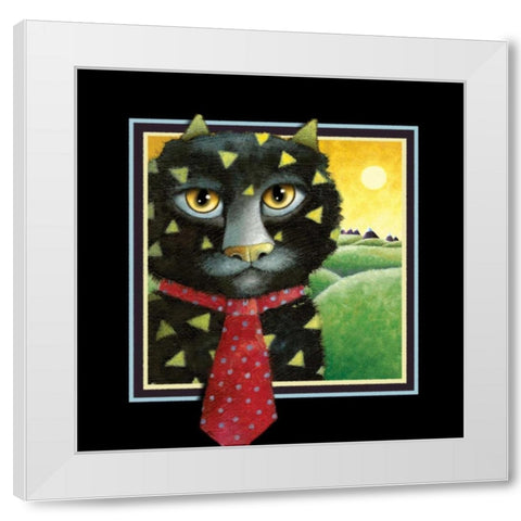 The Architect (Black) White Modern Wood Framed Art Print by Seeley, Laura