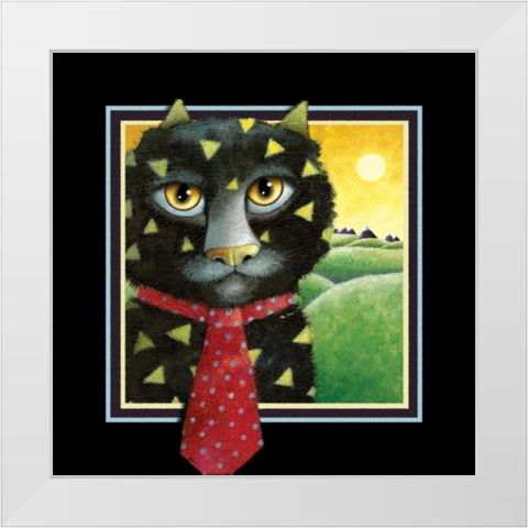 The Architect (Black) White Modern Wood Framed Art Print by Seeley, Laura