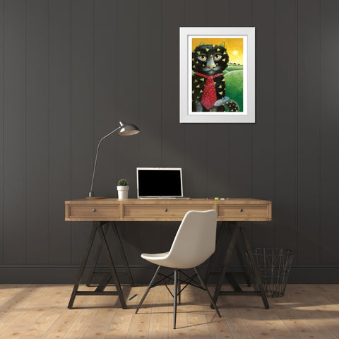 The Architect White Modern Wood Framed Art Print by Seeley, Laura