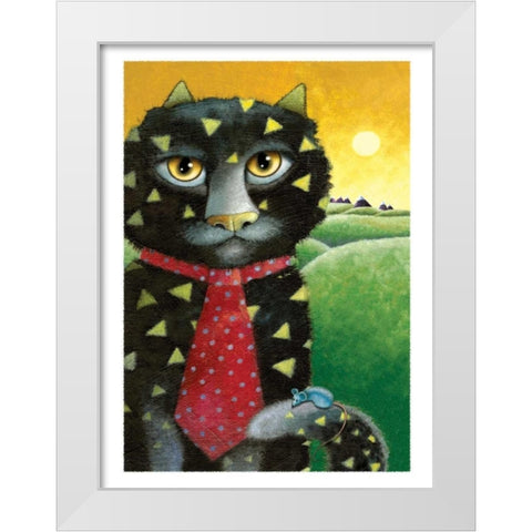 The Architect White Modern Wood Framed Art Print by Seeley, Laura