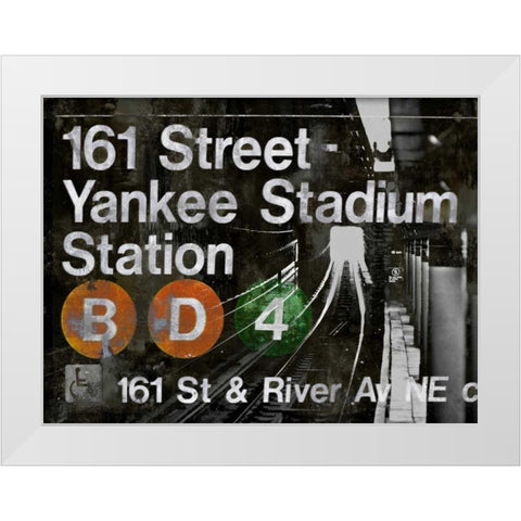 NYC Subway Station II White Modern Wood Framed Art Print by Wilson, Luke