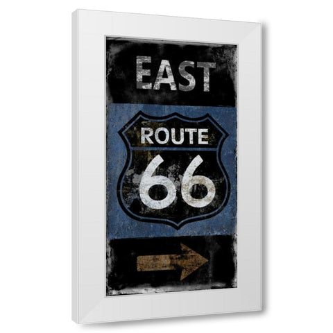Route 66 East White Modern Wood Framed Art Print by Wilson, Luke