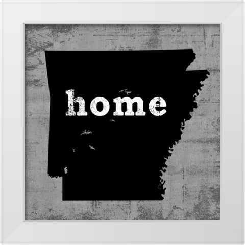 Arkansas  White Modern Wood Framed Art Print by Wilson, Luke