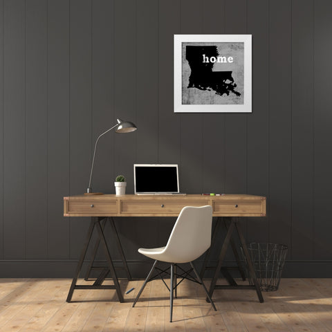 Louisiana  White Modern Wood Framed Art Print by Wilson, Luke