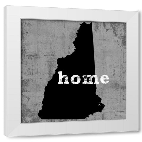New Hampshire White Modern Wood Framed Art Print by Wilson, Luke