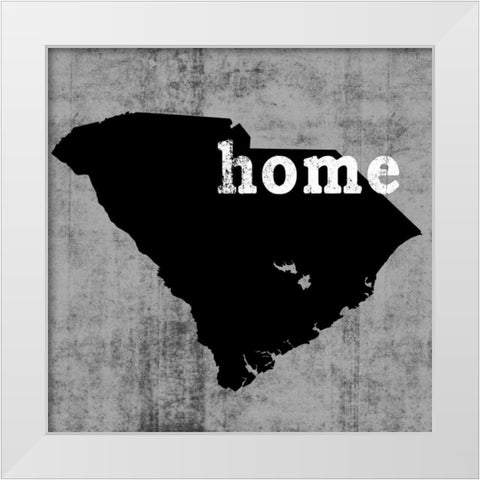 South Carolina  White Modern Wood Framed Art Print by Wilson, Luke