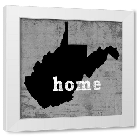 West Virginia  White Modern Wood Framed Art Print by Wilson, Luke