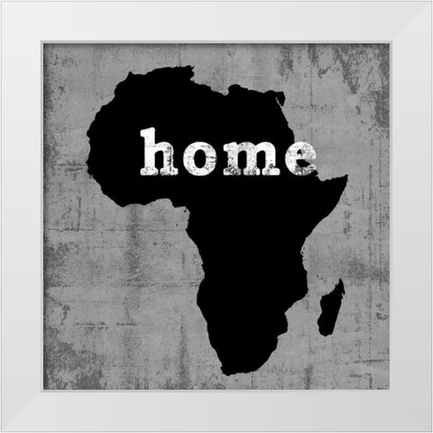 Africa White Modern Wood Framed Art Print by Wilson, Luke