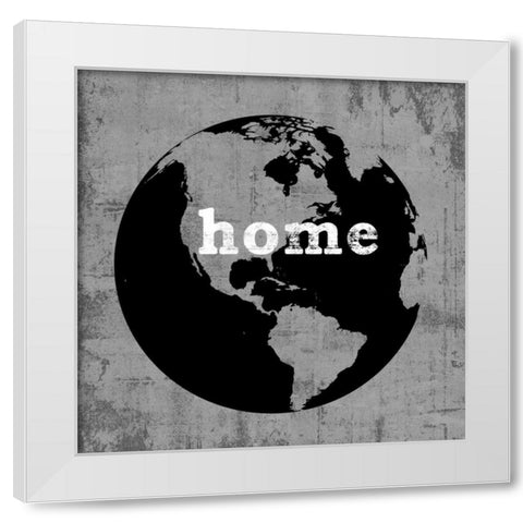 Earth White Modern Wood Framed Art Print by Wilson, Luke