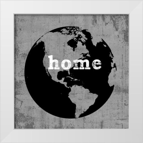 Earth White Modern Wood Framed Art Print by Wilson, Luke